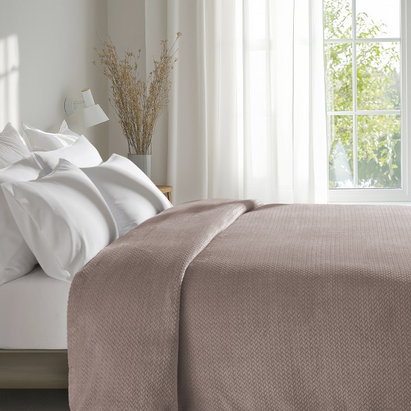 Manta Fleece Trançada