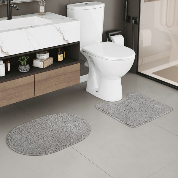 Kit Tapete Para Banheiro Comfort 02 Peças