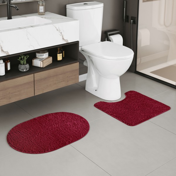 Kit Tapete Para Banheiro Comfort 02 Peças