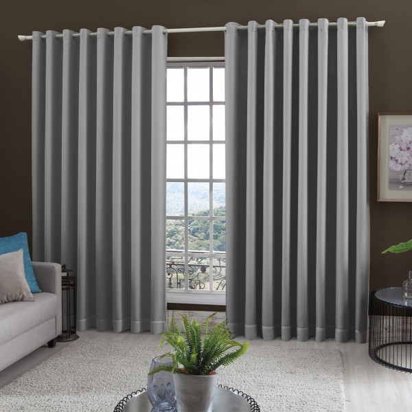 Cortina Voil com Blackout Tecido