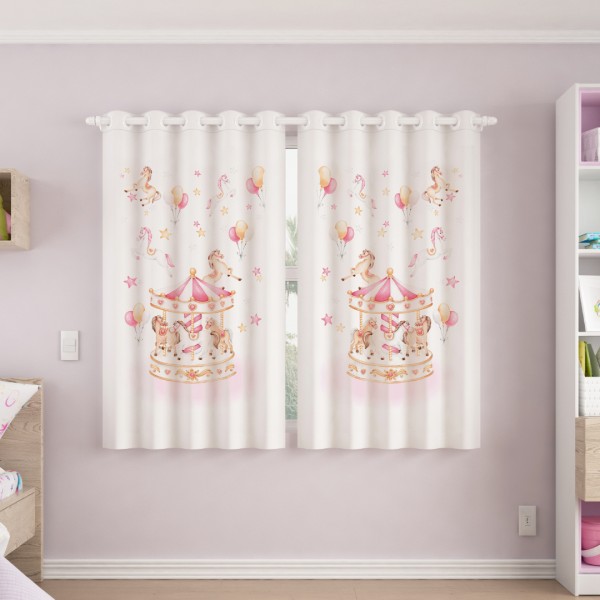 Cortina Voil Mundo Kids